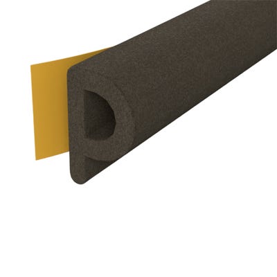 Stormguard EPDM 'P' Profile Draught Strip 5m Brown