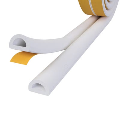 Stormguard EPDM 'D' Profile Draught Strip 5m White