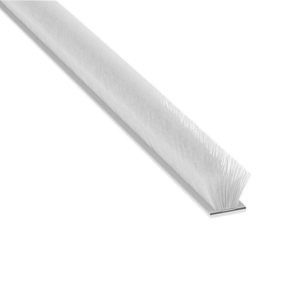 Stormguard Self Adhesive Draught Excluder with Brush Pile 5m White