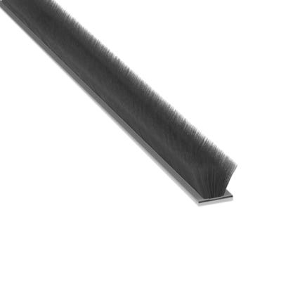 Stormguard Self Adhesive Draught Excluder with Brush Pile 5m Black