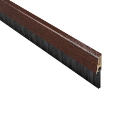 Stormguard Concealed Fix Bottom Door Seal Brush 838mm Dark Wood Effect