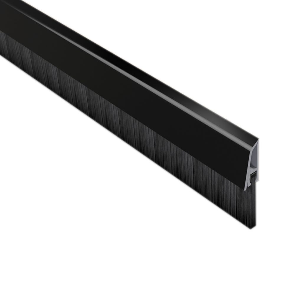 Stormguard Concealed Fix Bottom Door Seal Brush 838mm Black