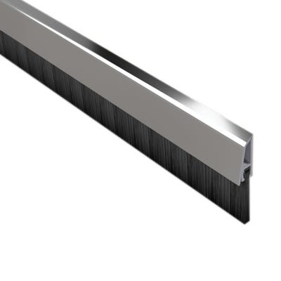 Stormguard Concealed Fix Bottom Door Seal Brush 838mm Chrome