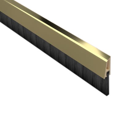 Stormguard Concealed Fix Bottom Door Seal Brush 838mm Gold