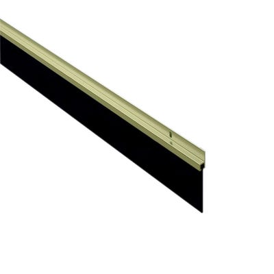 Stormguard Aluminium Bottom Door Seal Rubber 914mm Gold