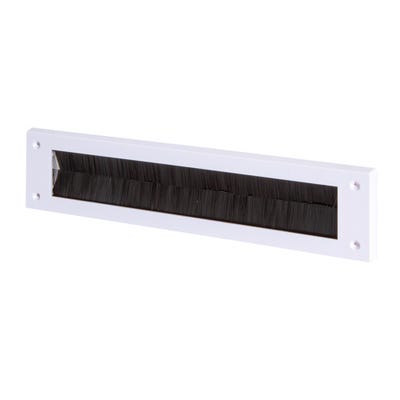 Stormguard PVC Brush Letter Plate with No Flap White