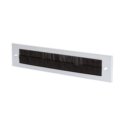 Stormguard Aluminium Brush Letter Plate with No Flap Chrome