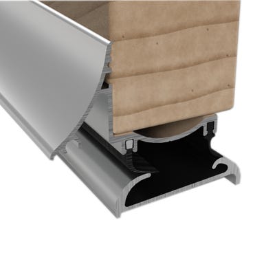 Stormguard Aluminium Trimline Door Threshold Kit 914mm Mill-finish