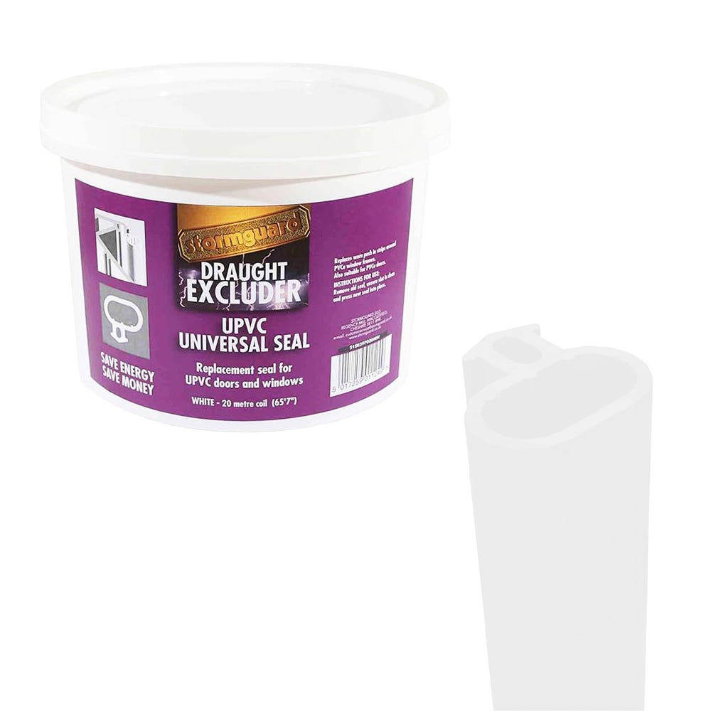 Stormguard uPVC Replacement Seal 20m Tub White