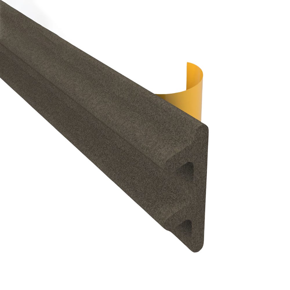 Stormguard Acoustic Silent Seal & Draught Excluder 6m Brown