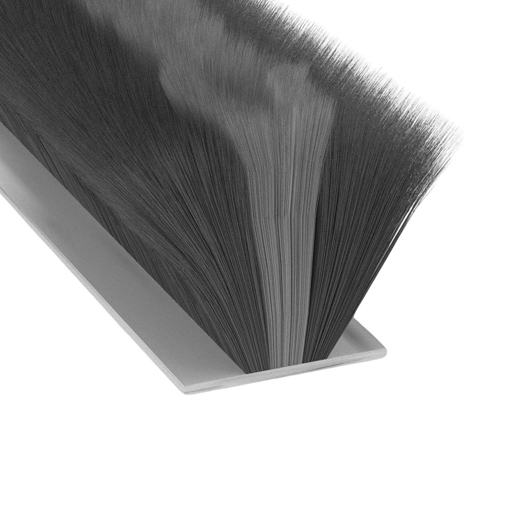 Stormguard Self Adhesive Garage Door Seal with Brush Pile 7m Grey 