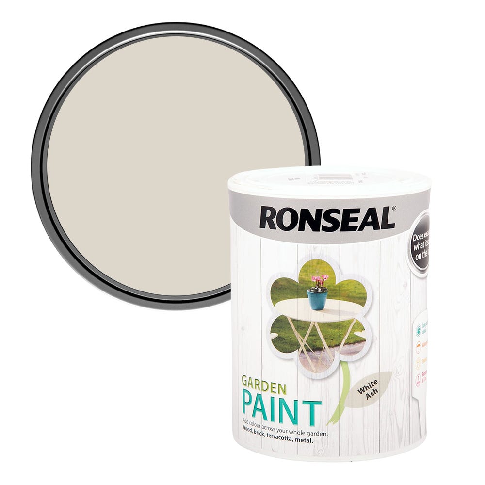 Ronseal Garden Paint White Ash 750ml