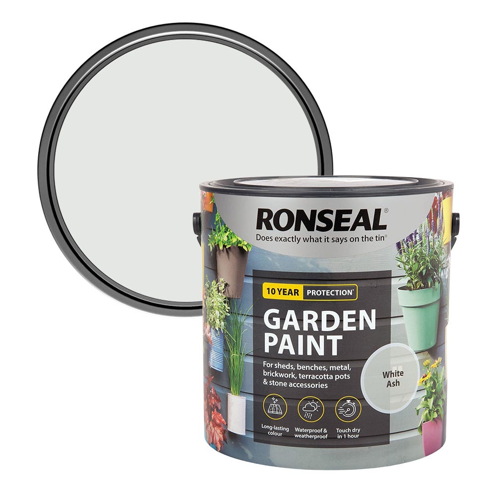 Ronseal Garden Paint White Ash 2.5L