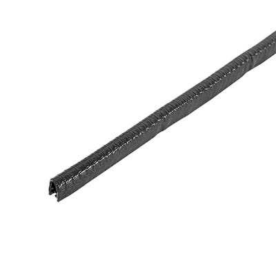 PVC Grommet Edging Strip 5 x 8mm Black 3m