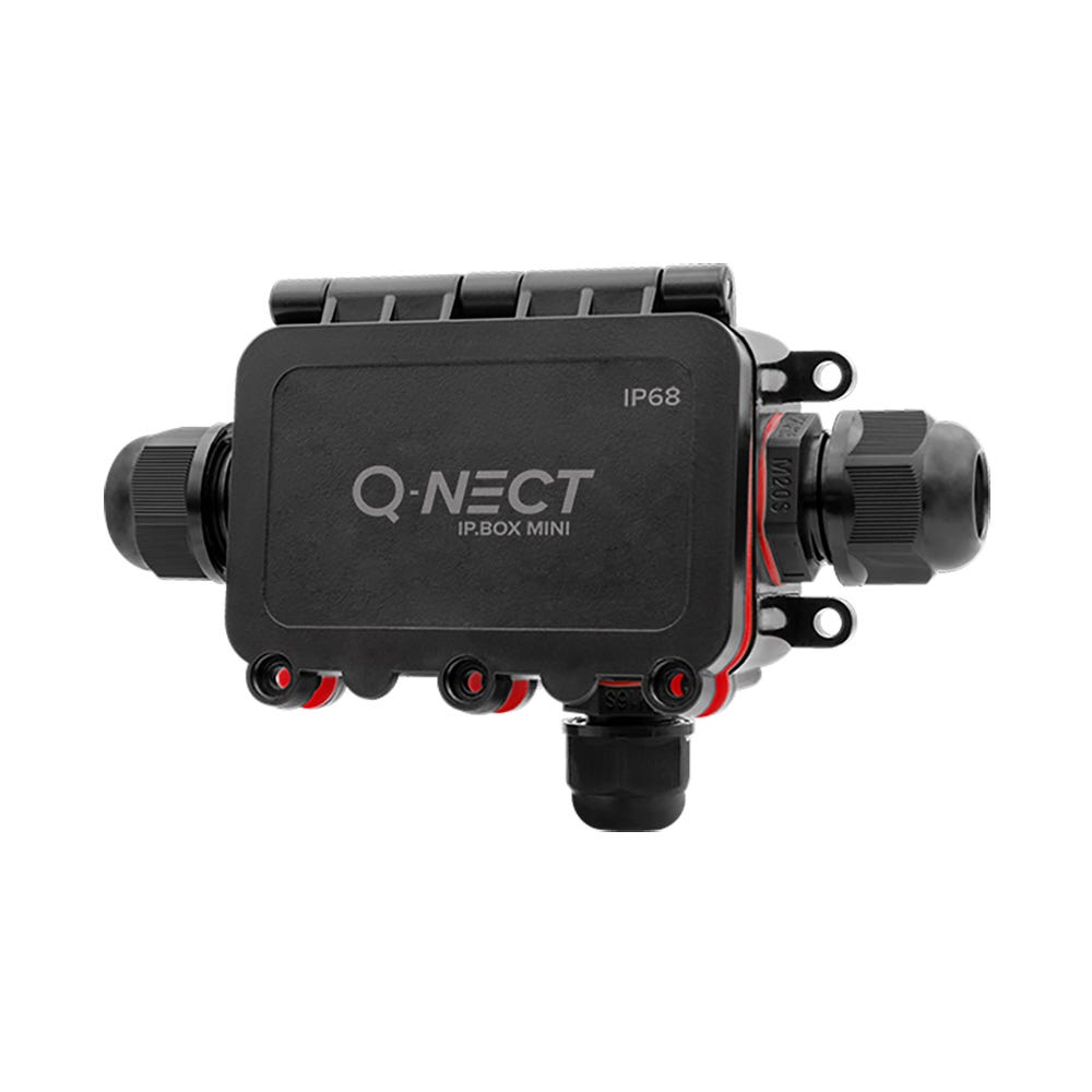 Q-Nect 24A 4 Pole 3 Way M16 & M20 Connection Box IP68