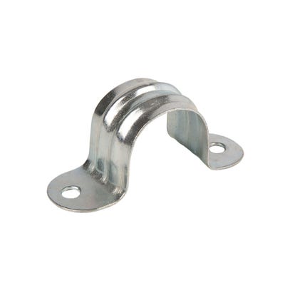 Galvanised Steel Plain Saddle Clip 25mm