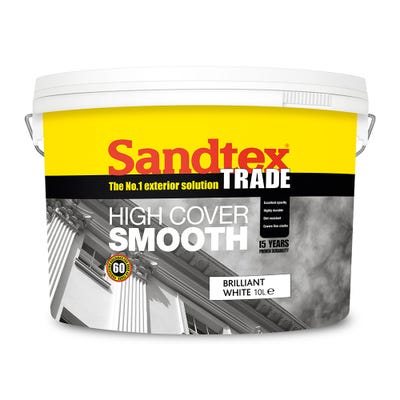 Sandtex Trade High Cover Smooth Brilliant White 10L
