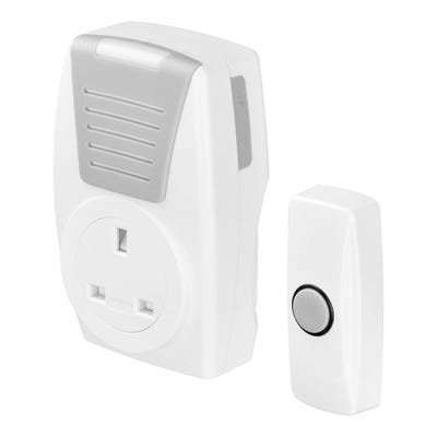 Masterplug Plug-Through Doorbell Chime  100m