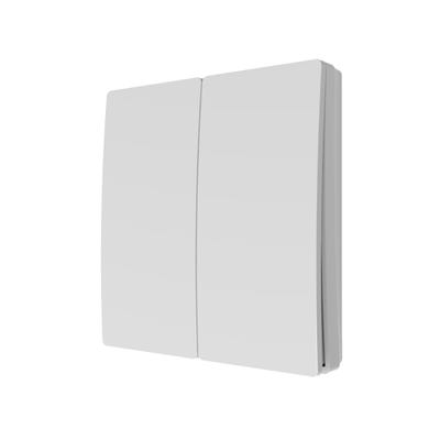 Culina Konect 2 Gang Kinetic Push Switch Matt White CUL-40033