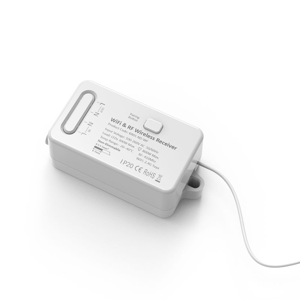Culina Konect 1 Channel Smart RF & WiFi Kinetic Switch Receiver CUL-40039