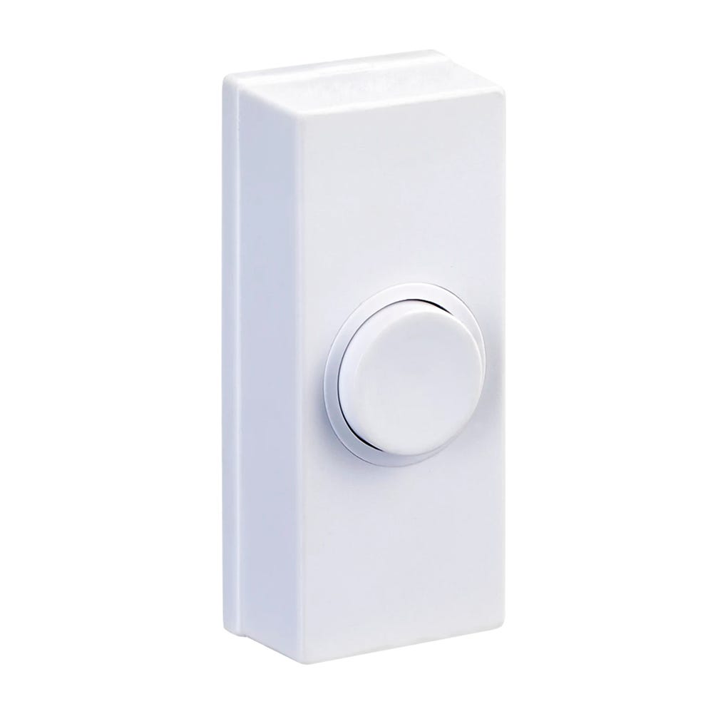 BG Wired Doorbell Push White