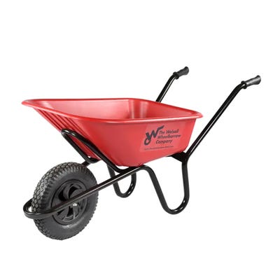 Walsall 120L Red HDPE Heavy Duty Ranger Wheelbarrow
