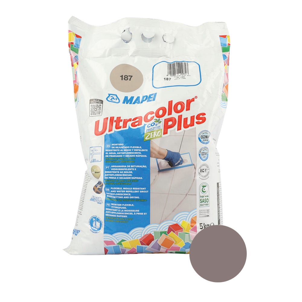 Mapei Ultracolor Plus Linen (187) Fast Set Tile Grout 5kg