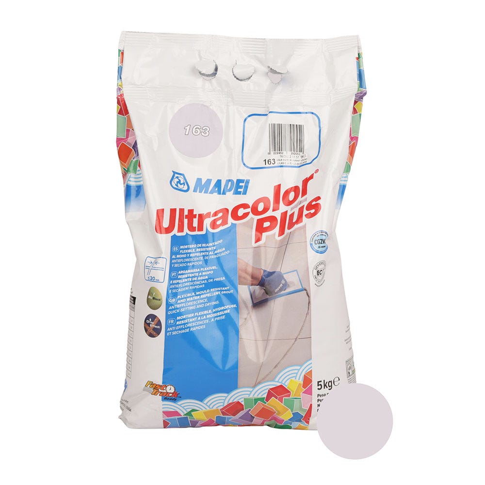 Mapei Ultracolor Plus Light Lilac (163) Fast Set Tile Grout 5kg