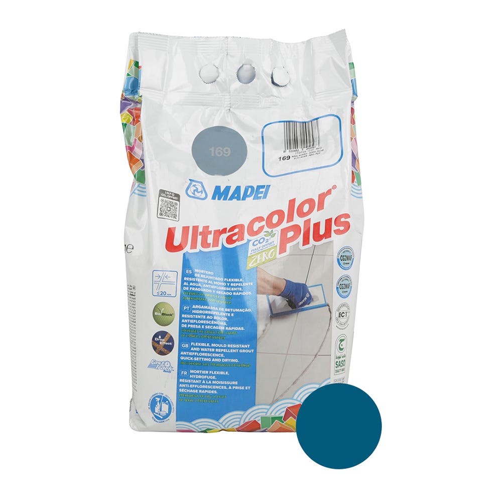 Mapei Ultracolor Plus Steel Blue (169) Fast Set Tile Grout 5kg