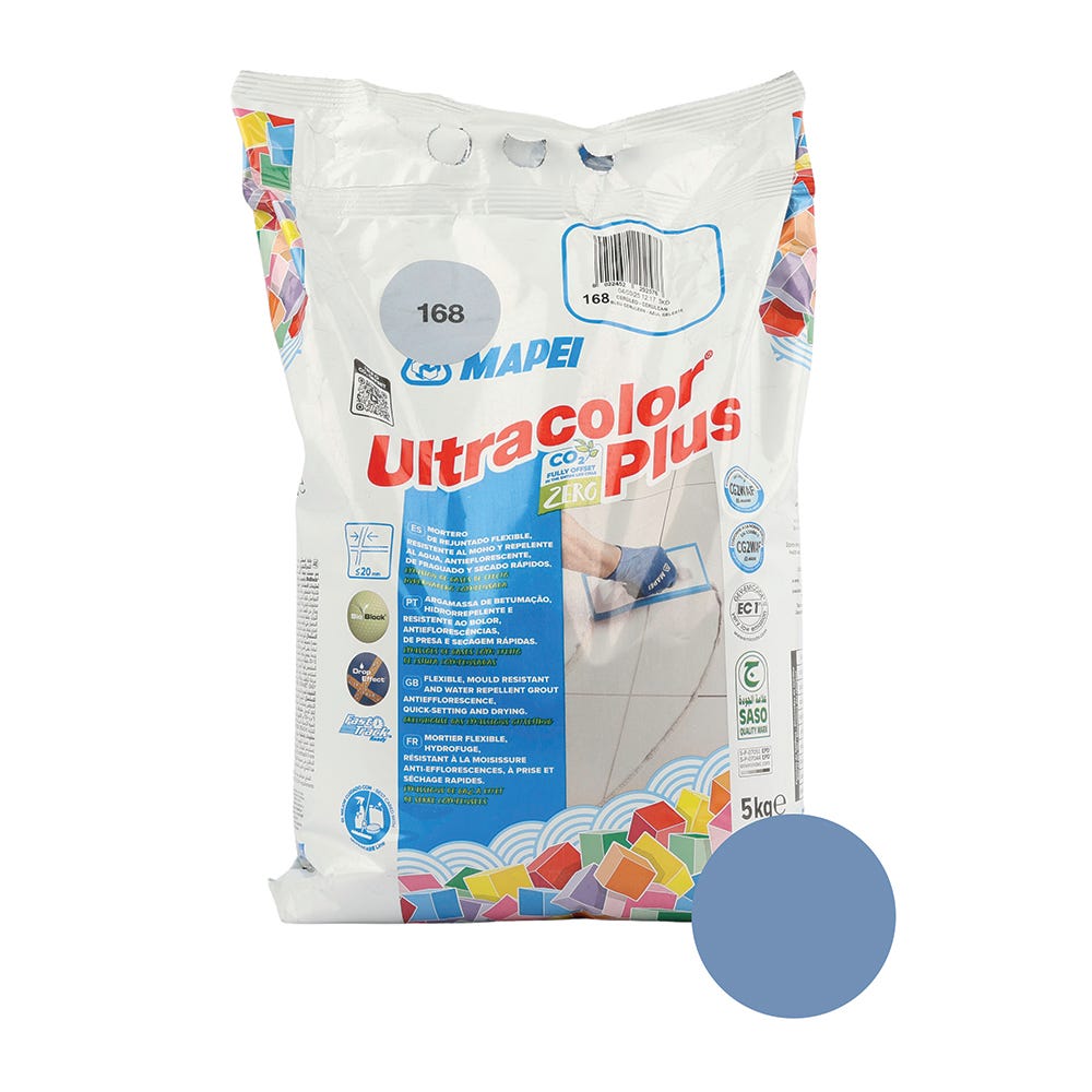Mapei Ultracolor Plus Cerulean (168) Fast Set Tile Grout 5kg
