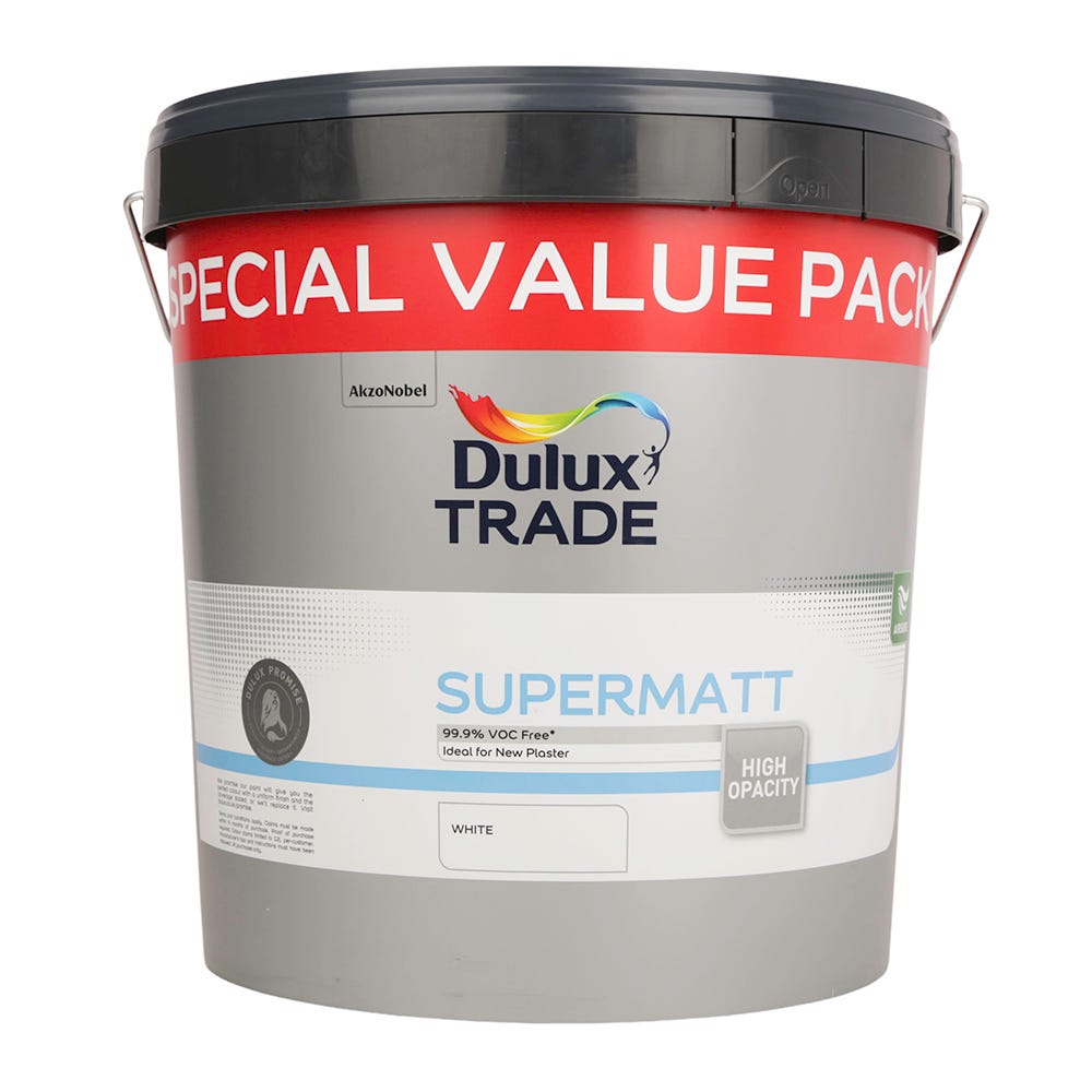 Dulux Trade Supermatt White 12L