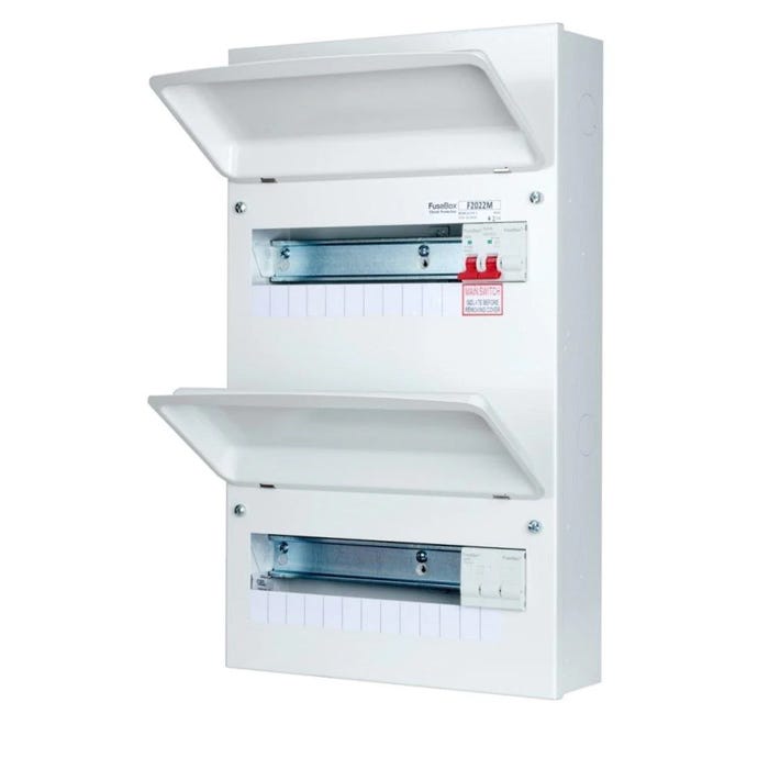 FuseBox 22 Way Incomer Consumer Unit with 100A Main Switch