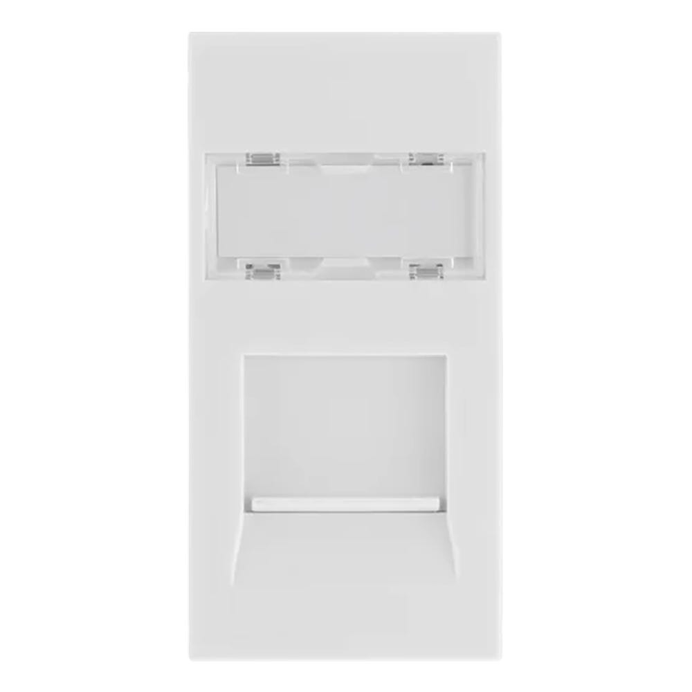 BG Euro Module RJ45 CAT6 White EMRJ45C6W