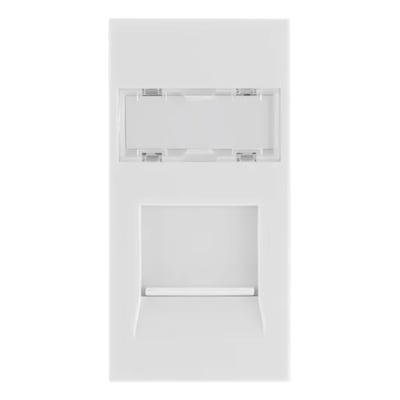 BG Euro Module RJ45 CAT6 White EMRJ45C6W