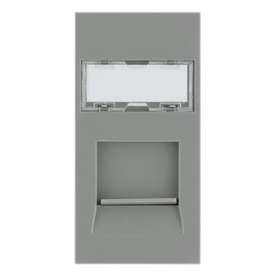 BG Euro Module RJ45 CAT6 Grey EMRJ45C6G