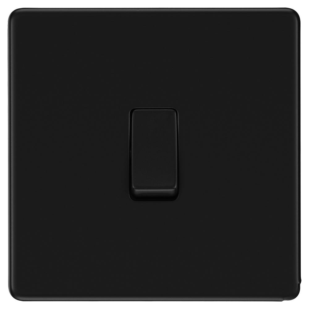 BG 20A 16AX Intermediate Light Switch Matt Black FFB13