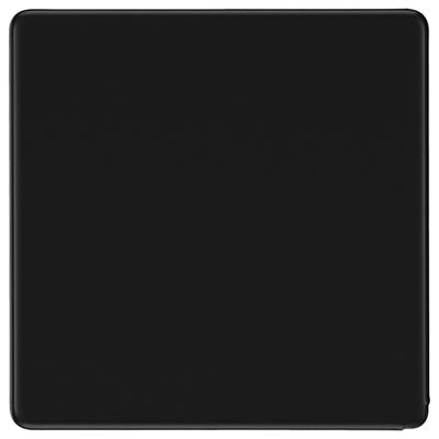 BG Screwless 1 Gang Blanking Plate Matt Black FFB94