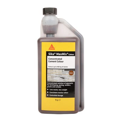Sika MaxMix Liquid Cement Colour Brown 1L