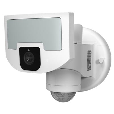 Philex SLx Robotic LED PIR Floodlight with Motion Tracking Wifi Camera White