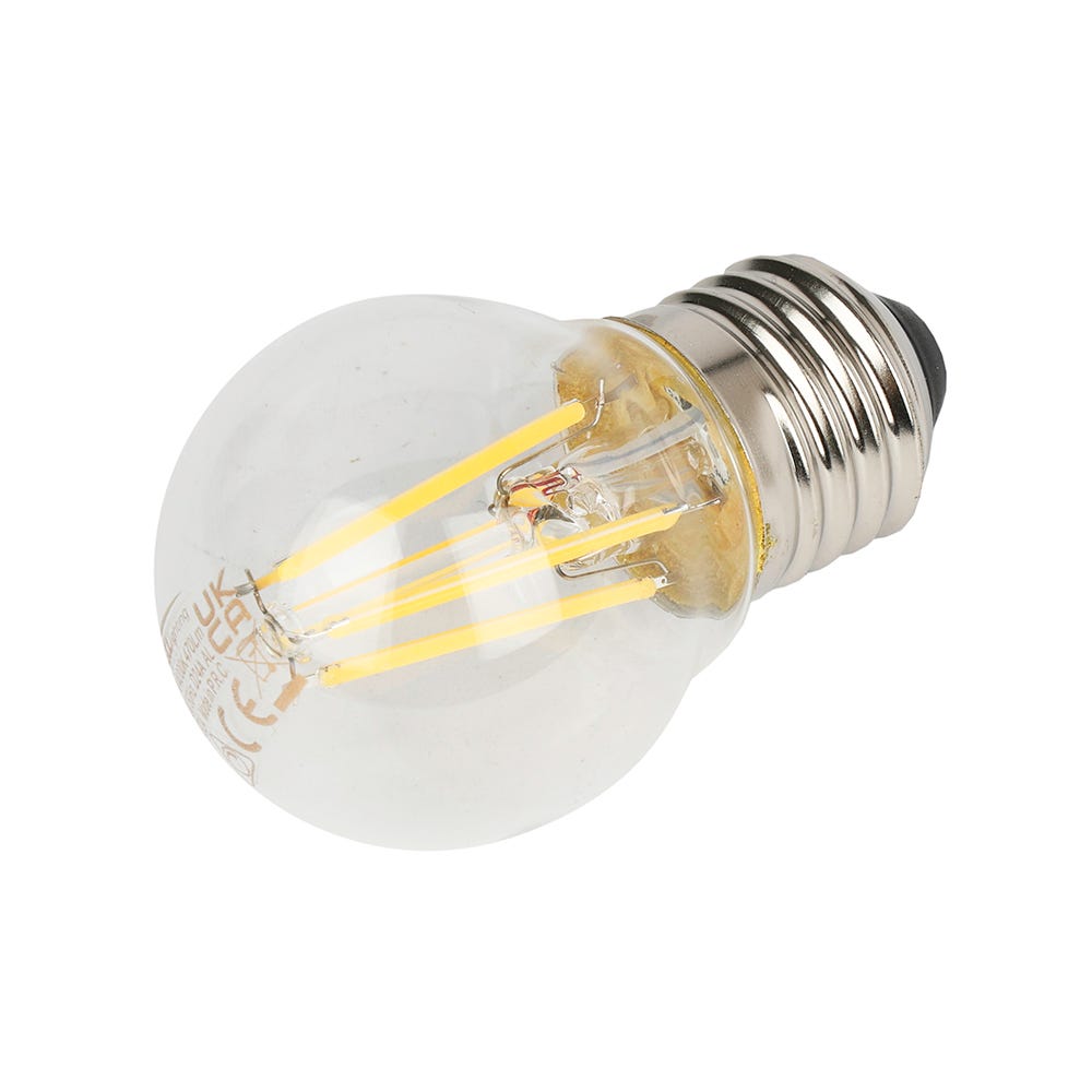 Bell Lighting 3.3W LED Filament Lamp Round Cool White Dimmable ES