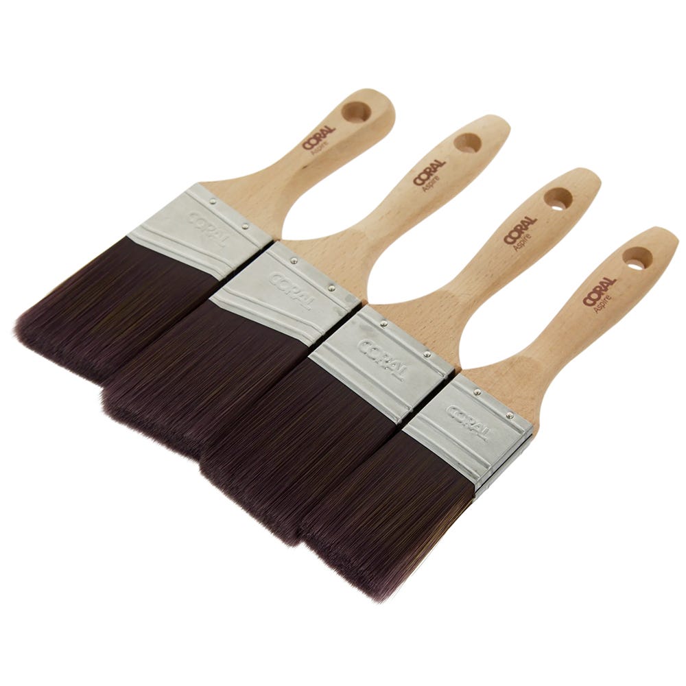 Coral Aspire Paint Brush Set Pack of 4