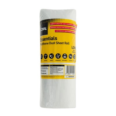 Coral Essential Poly Dust Sheet 50m x 2m Roll