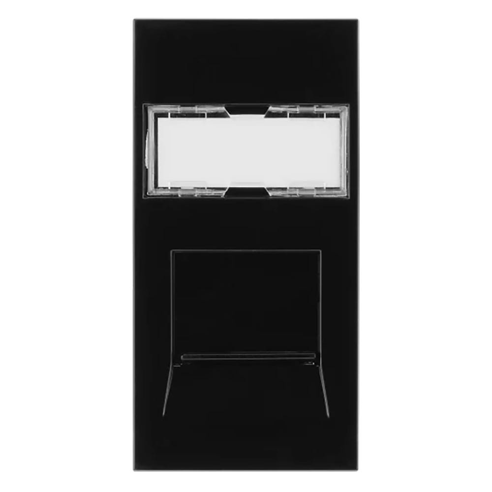 BG Euro Module RJ45 CAT6 Black EMRJ45C6B