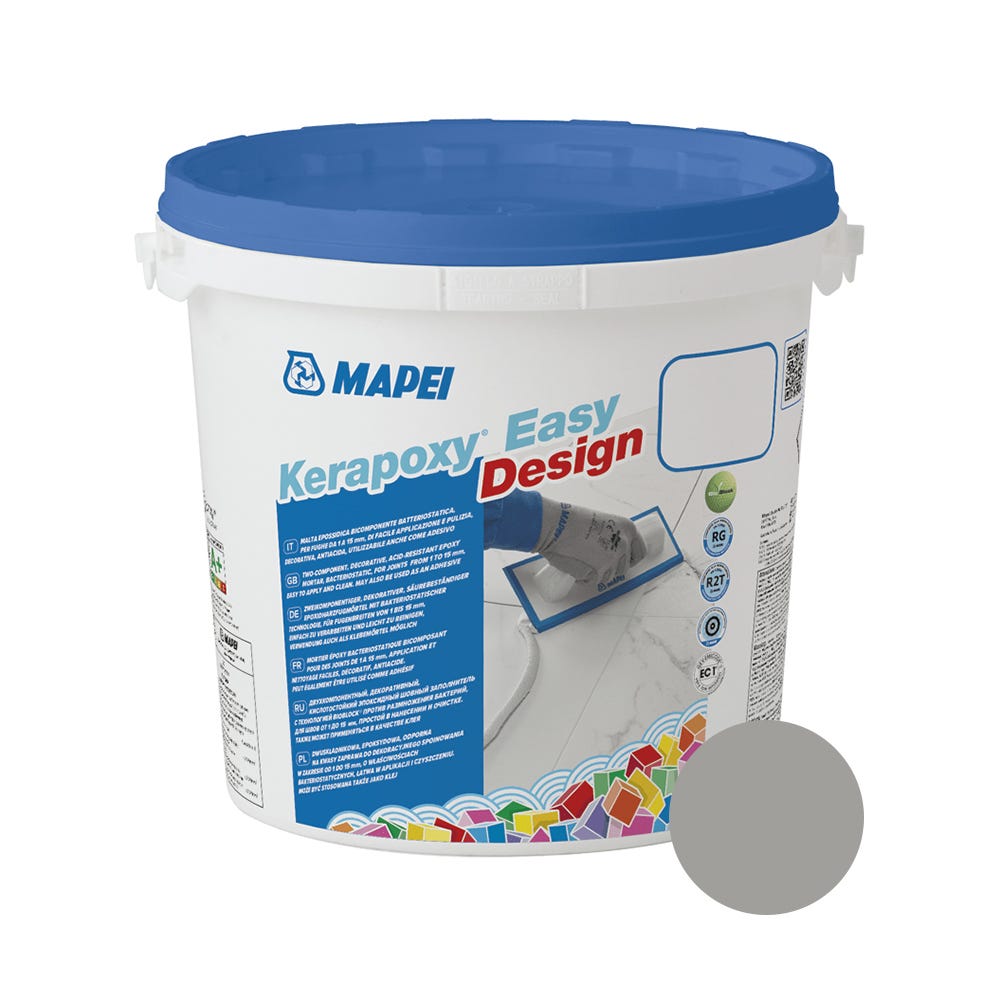 Mapei Kerapoxy Easy Design 2 Part Epoxy Grout Medium Grey (112) 3kg