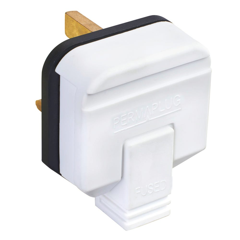 Masterplug 13A Heavy Duty Plug White HDPT13W-01