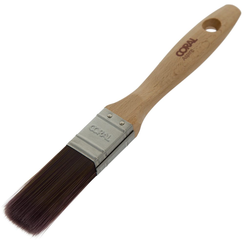 Coral Aspire 1'' Flat Paint Brush with Straight Cut