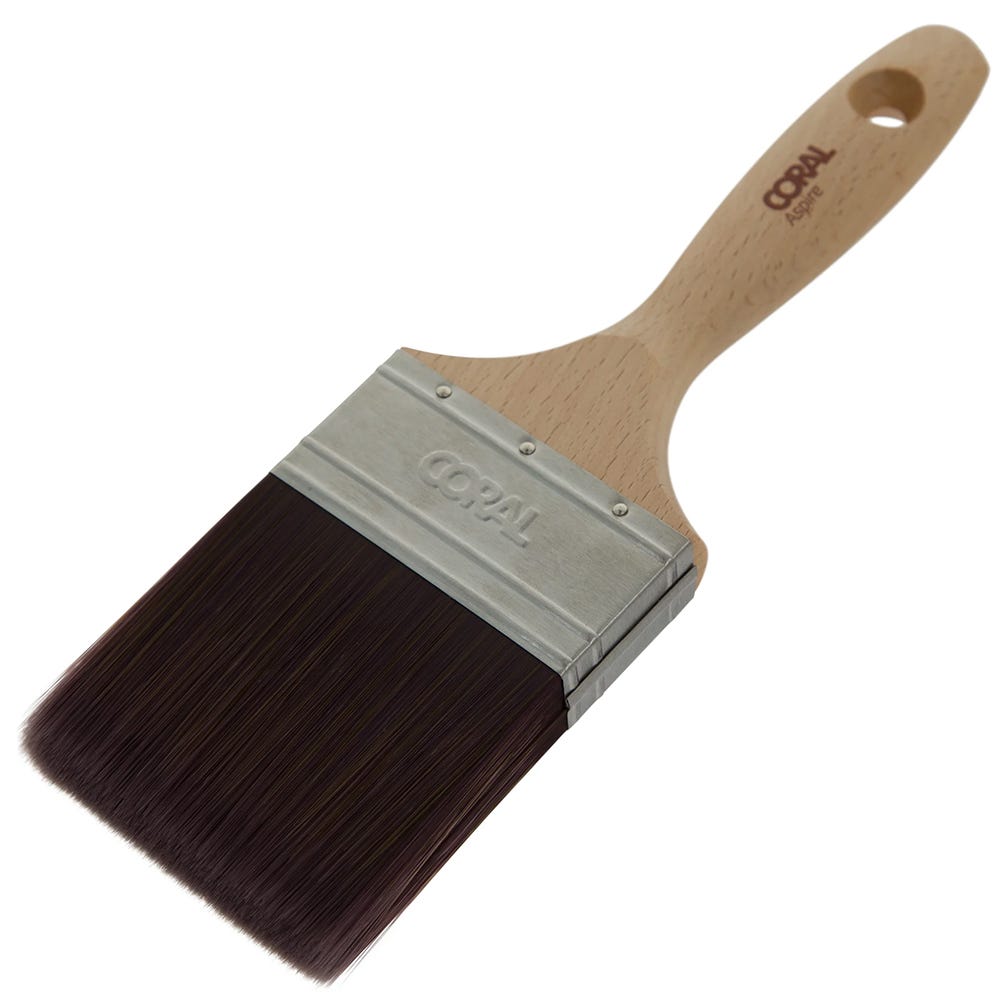 Coral Aspire 3'' Flat Paint Brush with Straight Cut