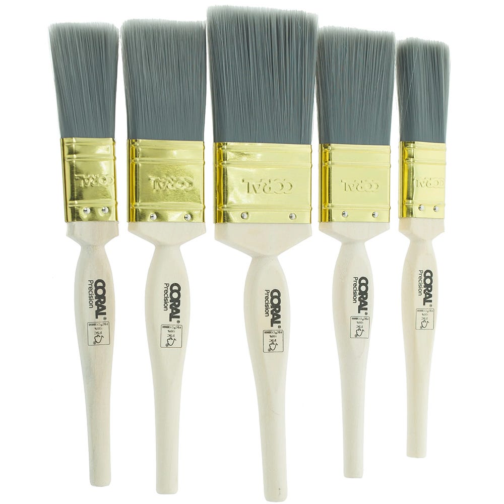 Coral Precision Paint Brush Set Pack of 5