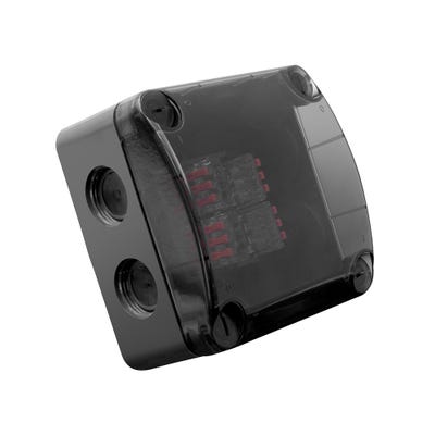 Q-Nect IP66 Weatherproof Enclosure with Lever Connectors 85 x 85 x 52mm Grey