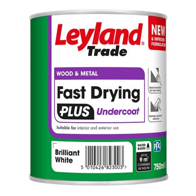 Leyland Trade Fast Drying Plus Undercoat Brilliant White 750ml